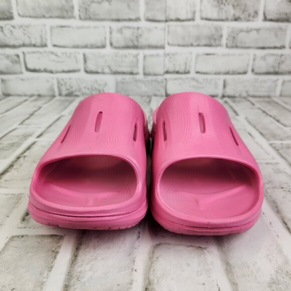 Hoka One One Ora Recovery 3 Slide Women's Sz 10 Pink Cushioned Comfort Sandals - Picture 2 of 10